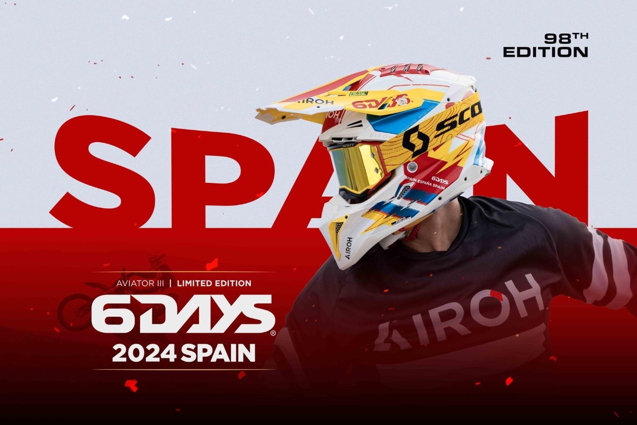 Airoh presenta l'esclusivo Aviator 3 6Days Spain 2024